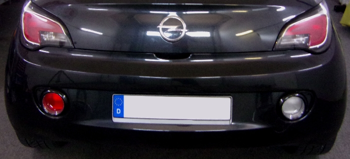 Anhängerkupplung für Opel Adam inkl. Jam, Glam, Slam, S, Rocks, nur für Heckträgerbetrieb, Montage nur bei uns im Haus 2012-2017 Ausf.: V-abnehmbar